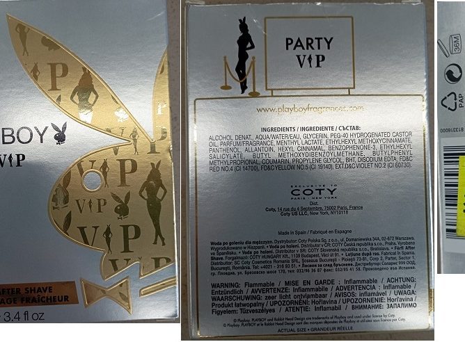 NEBEZPEČNÝ VÝROBEK: VODA PO HOLENÍ PLAYBOY PARTY VIP
