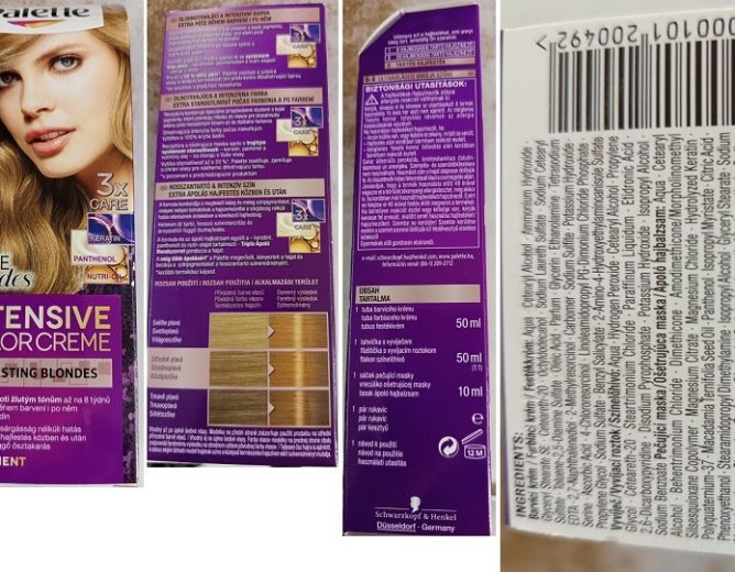 Schwarzkopf, Palette, INTENSIVE COLOR CREME, LONG-LASTING BLONDES, PURE Blondes, 9-4 VANILKOVÁ EXTRA SVĚTLÁ BLOND, 3x CARE