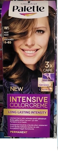 Nebezpečný výrobek: Barva na vlasy Schwarzkopf, Palette, NEW INTENSIVE COLOR CREME, W5 NUGÁT, 6-65