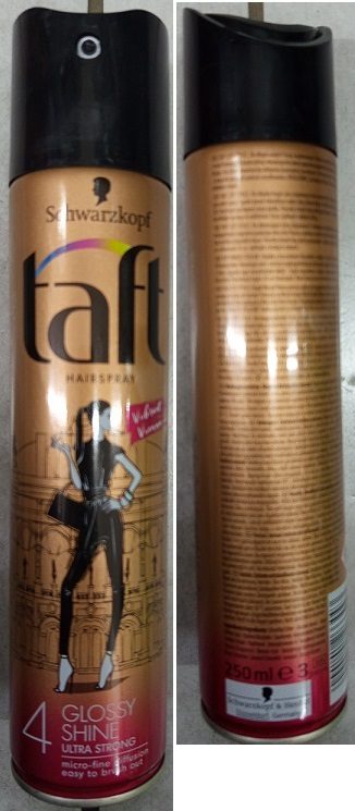 Lak na vlasy Schwarzkopf, taft HAIRSPRAY, GLOSSY SHINE, ULTRA STRONG 4, Vibrant Vienna