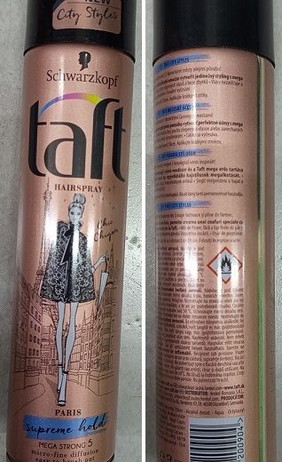 Lak na vlasy Schwarzkopf, taft HAIRSPRAY, PARIS, supreme hold, NEW City Styles