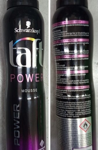 Nebezpečný výrobek: Schwarzkopf, taft POWER MOUSSE