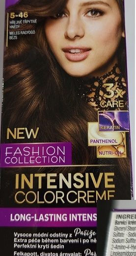 Nebezpečný výrobek: Schwarzkopf, Palette, INTENSIVE COLOR CREME, NEW FASHION COLLECTION, 5-46 HŘEJIVĚ TŘPYTIVĚ HNĚDÝ