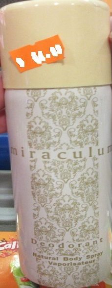 miraculum, Deodorant, Natural Body Spray Vaporisateur