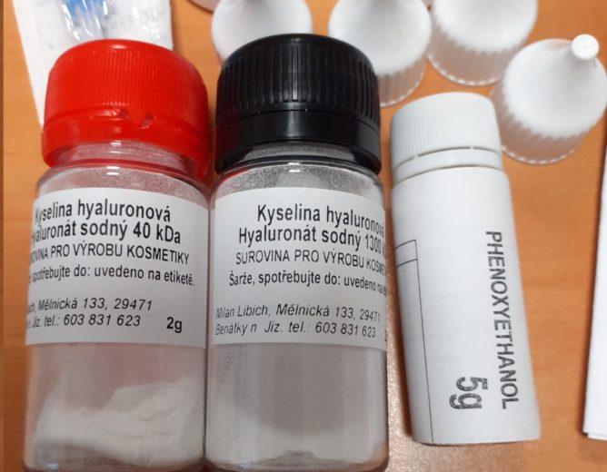 Kosmetická stavebnice 2 % kyseliny hyaluronové