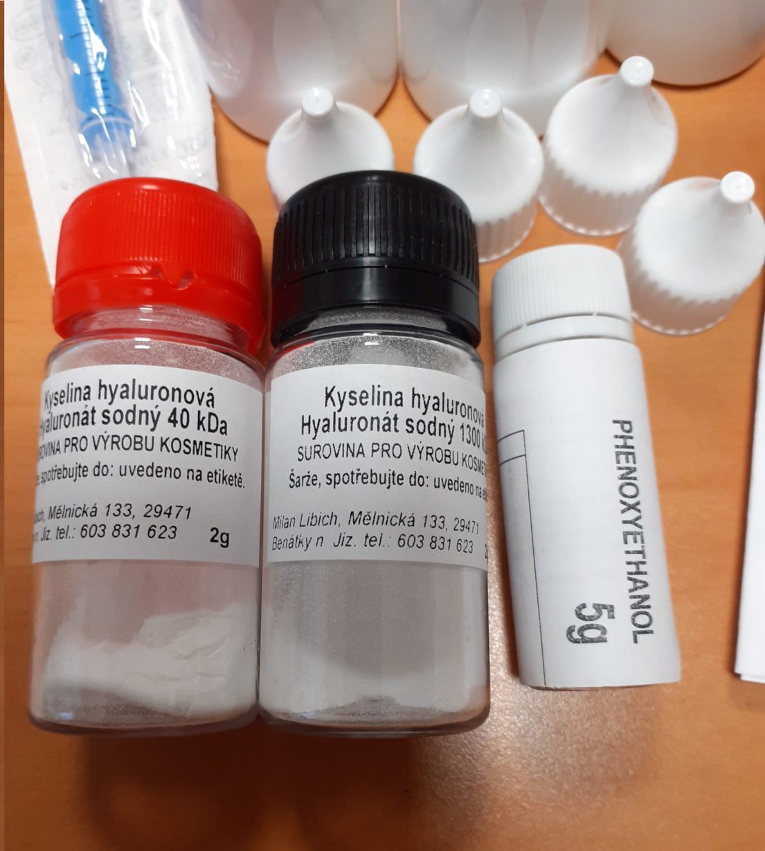 Kosmetická stavebnice 2 % kyseliny hyaluronové