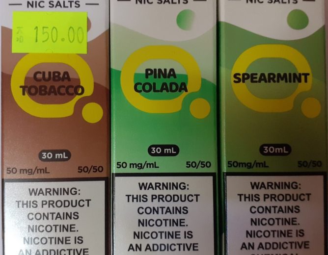 náplň do elektronické cigarety ELFLIQ, nic salts, e-liquid, různé příchutě 50 mg/ml, 30 ml, 50/50