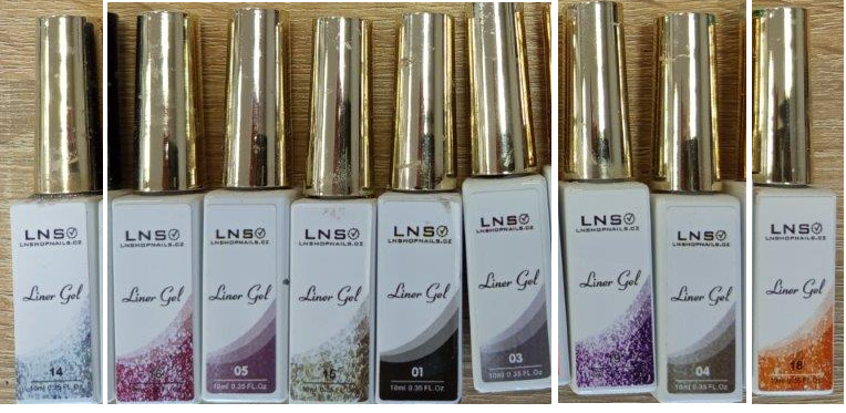 LNS, Liner Gel, LNSHOPNAILS.CZ, 10 ml, 01, 03, 04, 05, 14, 15, 16, 18, 19