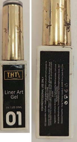 NEBEZPEČNÝ VÝROBEK:Liner Art Gel, THT, UV/LED 10ML