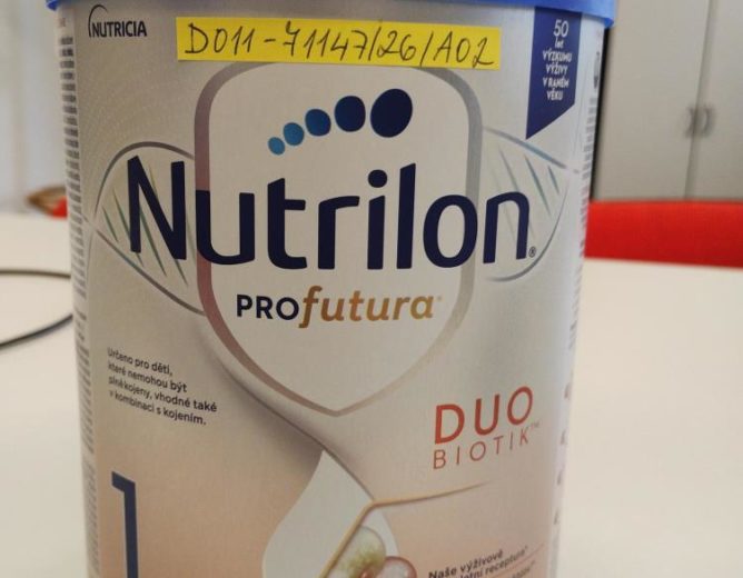 Varování spotřebitelům: zjištění počátečního mléka Nutrilon PRO futura s toxinem cereulid