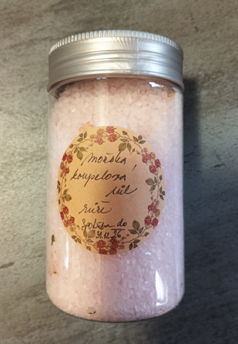 Mořská koupelová sůl „růže“