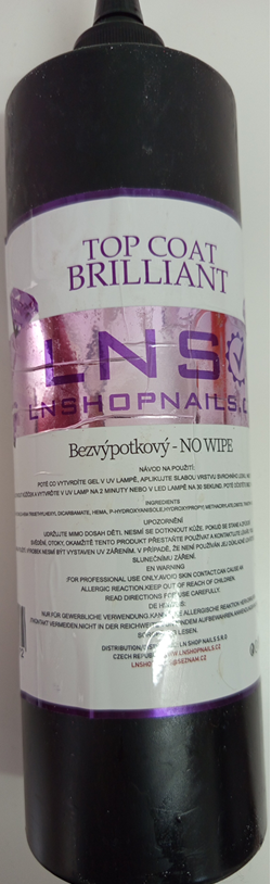 TOP COAT BRILLIANT – NO WIPE, MEDIUM, LNS