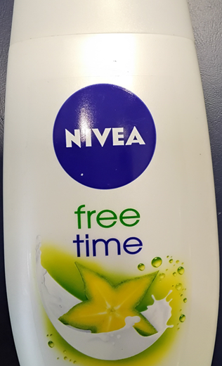 Nebezpečný výrobek: NIVEA, free time, Cream Shower, Caring Aloe Milk & inspiring scent of Star Fruit