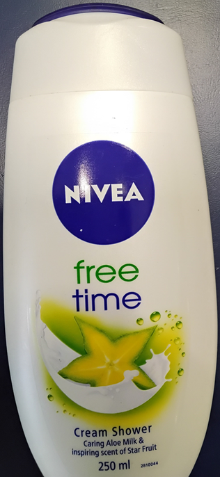 NIVEA, free time, Cream Shower, Caring Aloe Milk & inspiring scent of Star Fruit