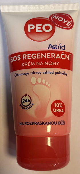 Nebezpečný výrobek: PEO, Astrid, SOS REGENERAČNÍ KRÉM NA NOHY