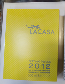 Nebezpečný výrobek: LACASA, GORDANO PARFUMS 2012, EAU DE TOILETTE POUR HOMME