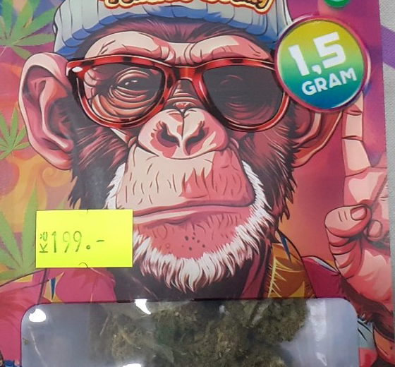 Bylinný výrobek určený ke kouření zn. Cali Monkey, CANNA EFEKT, Premium Quality, 1,5 g
