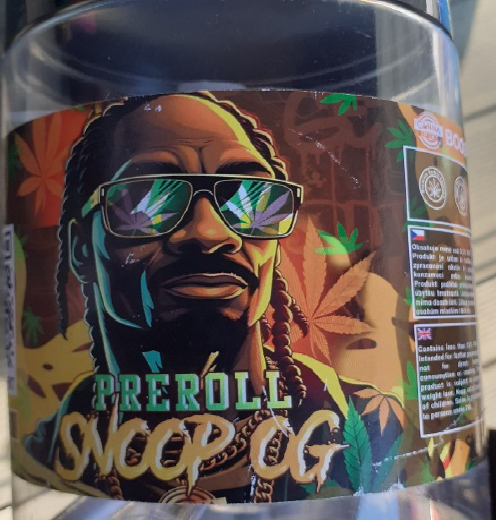 Bylinný výrobek určený ke kouřeníPředbalený kuřácký výrobek „Joint“ zn. PREROLL SNOOP OG, CANNA EFEKT, ˂2g