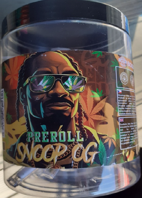 Bylinný výrobek určený ke kouřeníPředbalený kuřácký výrobek „Joint“ zn. PREROLL SNOOP OG, CANNA EFEKT, ˂2g