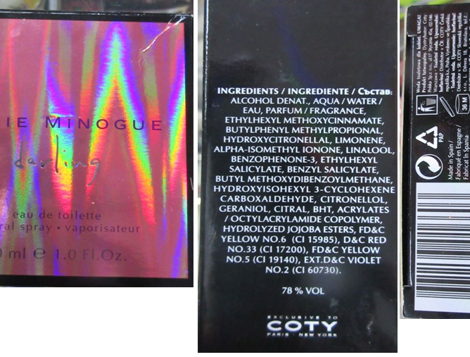 Nebezpečný výrobek: KYLIE MINOGUE, darling, eau de toilette natural spray