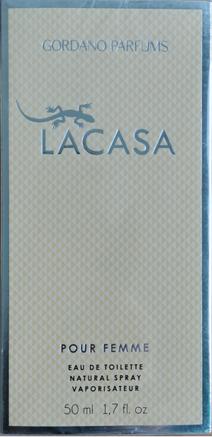Nebezpečný výrobek: LACASA, GORDANO PARFUMS, POUR FEMME, EAU DE TOILETTE