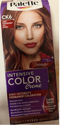 Schwarzkopf Palette, INTENSIVE CLOR Creme, CK6 JEMNÝ ČERVENOHNĚDÝ