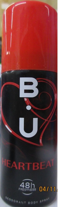 Nebezpečný výrobek: B•U HEARTBEAT, DEODORANT BODY SPRAY