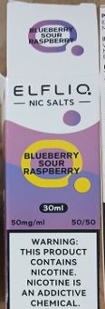 Náhradní náplň do elektronické cigarety zn. ELFLIQ NIC SALTS 30 ml, 50 mg/ml, 50/50 – 4 příchutě
