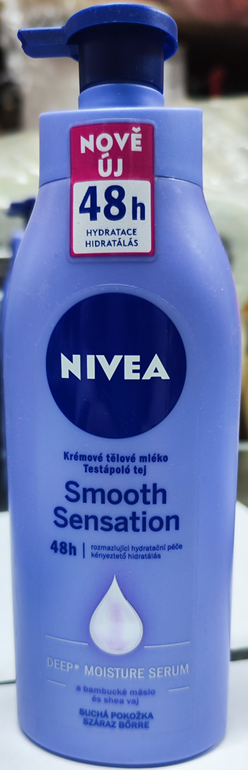 NIVEA, Smooth Sensation, 48h DEEP * MOISTURE SERUM, Krémové tělové mléko
