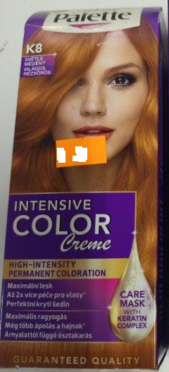 Schwarzkopf Palette, INTENSIVE CLOR Creme, K8 SVĚTLE MĚDĚNÝ