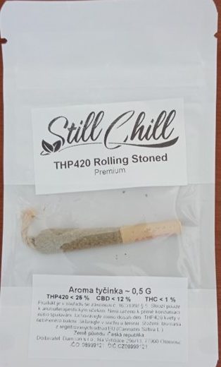 Bylinný výrobek určený ke kouření zn. Still Chill THP420 Rolling Stoned Premium, Aroma tyčinka – 0,5 G