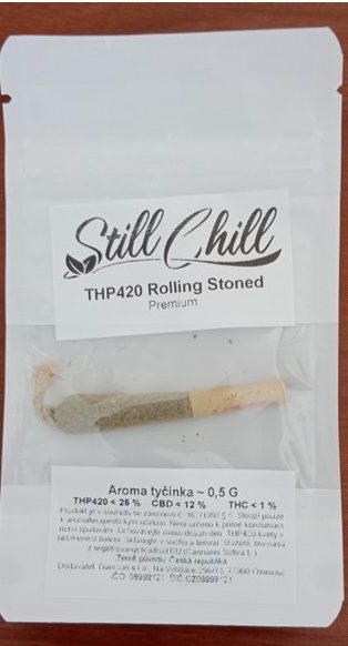 Bylinný výrobek určený ke kouření zn. Still Chill THP420 Rolling Stoned Premium, Aroma tyčinka - 0,5 G