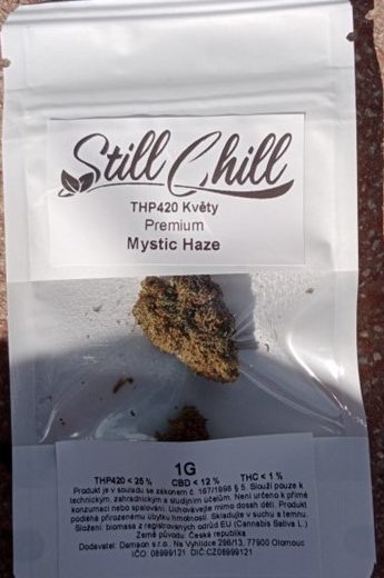 Bylinný výrobek určený ke kouření zn. Still Chill THP420 Květy Premium Mystic Haze 1G