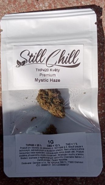 Bylinný výrobek určený ke kouření zn. Still Chill THP420 Květy Premium Mystic Haze 1G