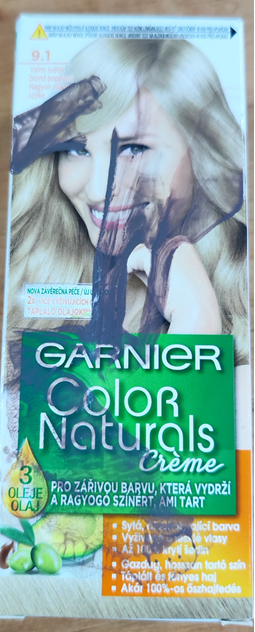 GARNIER Color Naturals Créme, 9.1 Velmi světlá blond popelavá