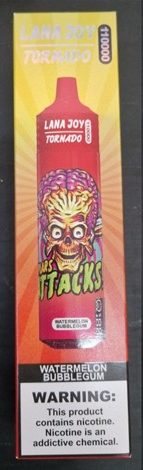 Jednorázová elektronická cigareta zn. LANA JOY TORNADO, 110000 PUFFS, NICOTINE 5 %, objem: 65 ml