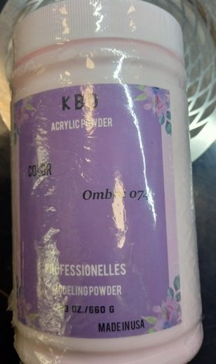 KBD ACRYLIC POWDER COLOR Ombre 074, PROFESSIONALLES MODELING POWDER, 660 g