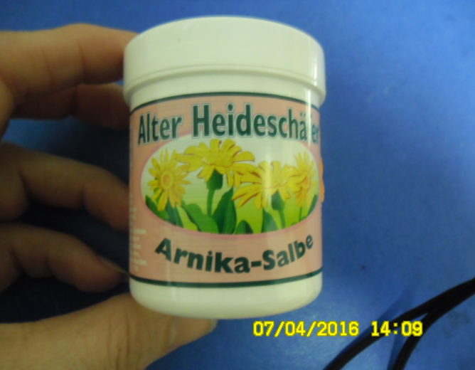 Nebezpečný výrobek – ALTER HEIDESCHÄFER ARNIKA-SALBE