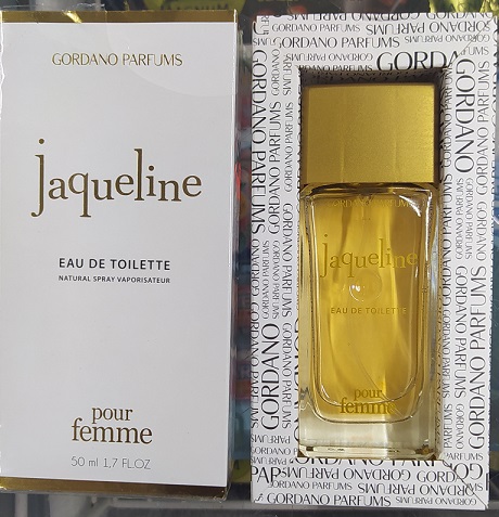 Nebezpečný výrobek – Jaqueline, GORDANO PARFUMS, EAU DE TOILETTE