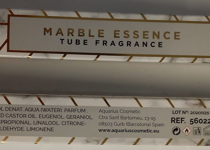 Nebezpečný výrobek MARBLE ESSENCE, TUBE FRAGRANCE