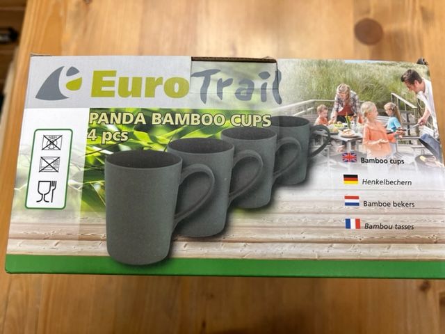 Nebezpečný výrobek – PANDA BAMBOO CUPS 4 pcs, Euro Trail